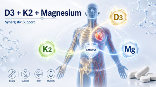 Vitamin D3, K2, and Magnesium: Why This 3-in-1 Combination Is What Your Body Actually Needs