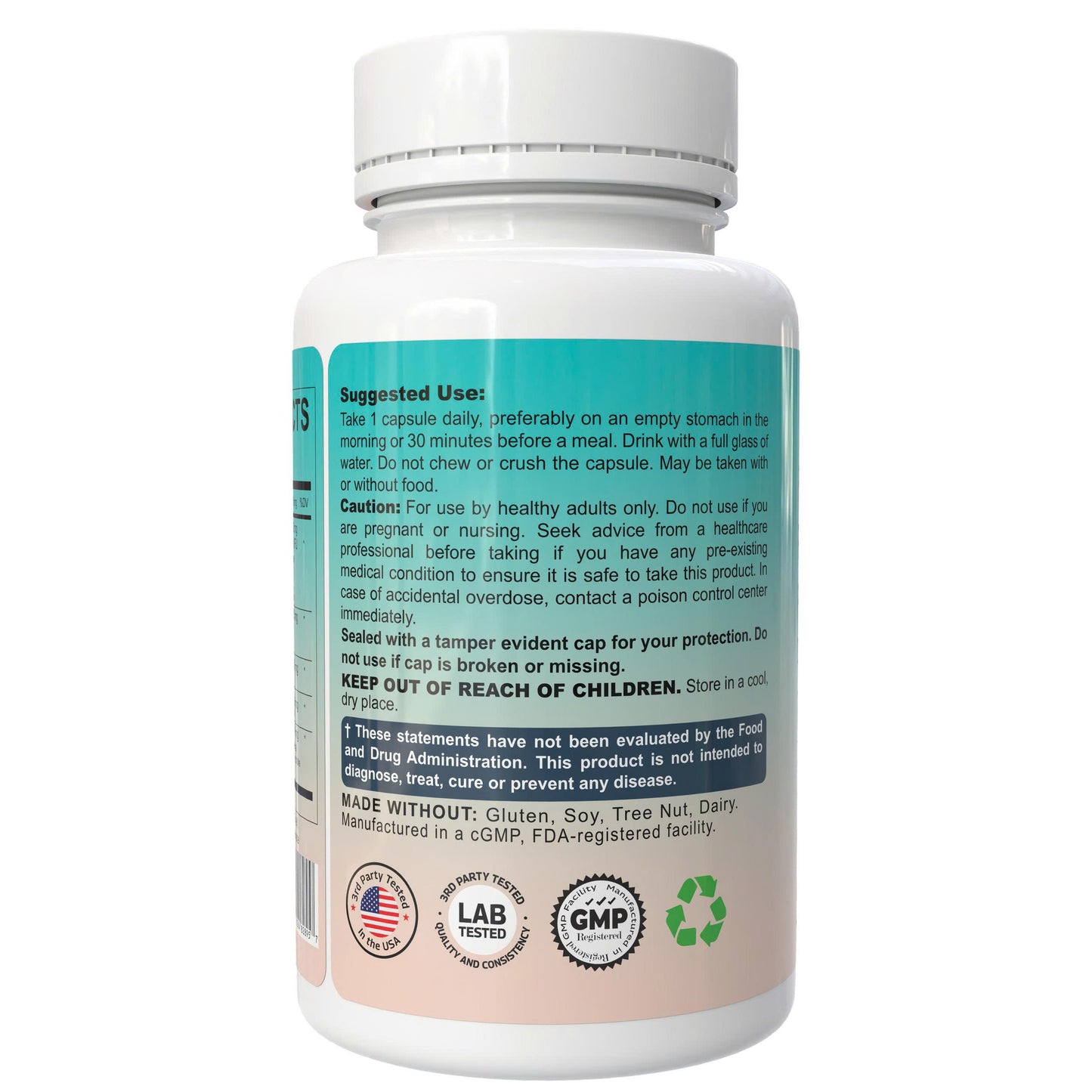 Probiotics 90 Billion CFU - 5-in-1 with Prebiotics, Postbiotics & Enzymes