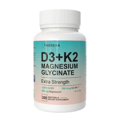 D3 K2 Magnesium Glycinate - Extra Strength