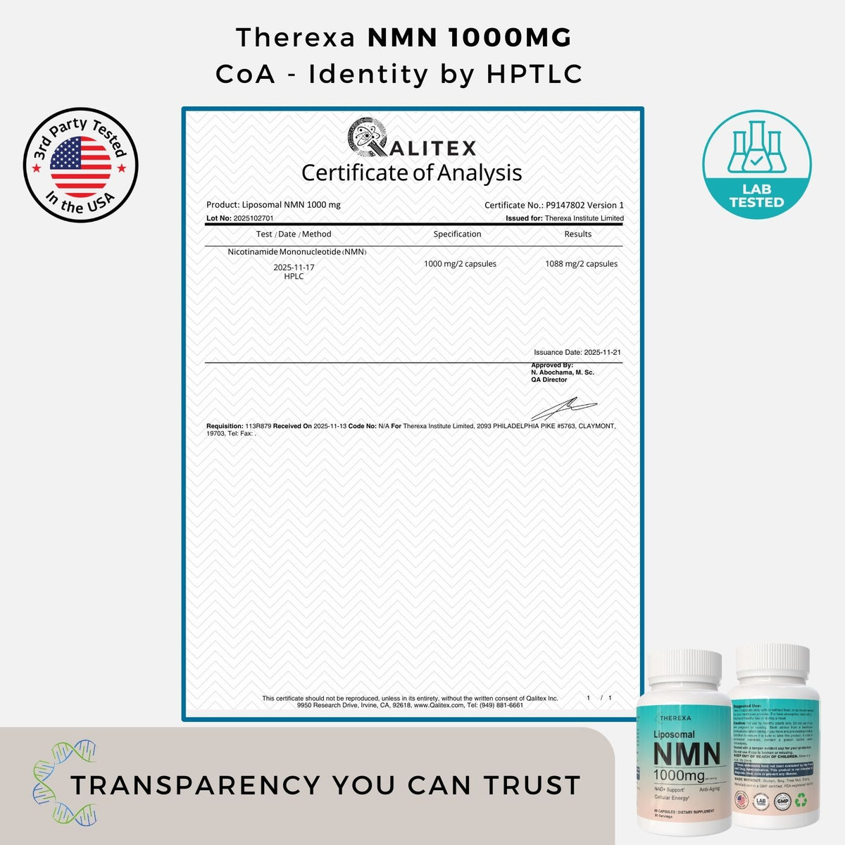 Liposomal NMN 1000mg
